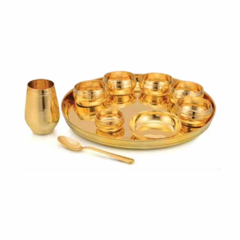 Brass Sagan Thali Set Img Brass Sagan Thali Set Img